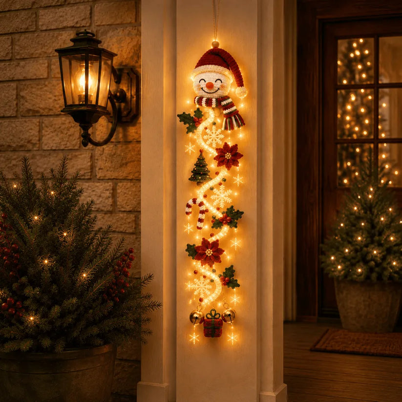 🎄✨ MerryCascade™ Glowing Christmas Door Hanger