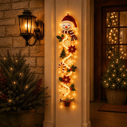 🎄✨ MerryCascade™ Glowing Christmas Door Hanger