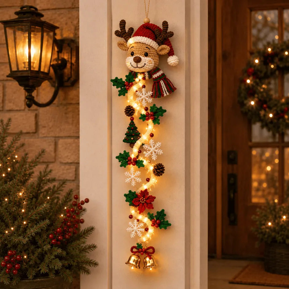 🎄✨ MerryCascade™ Glowing Christmas Door Hanger