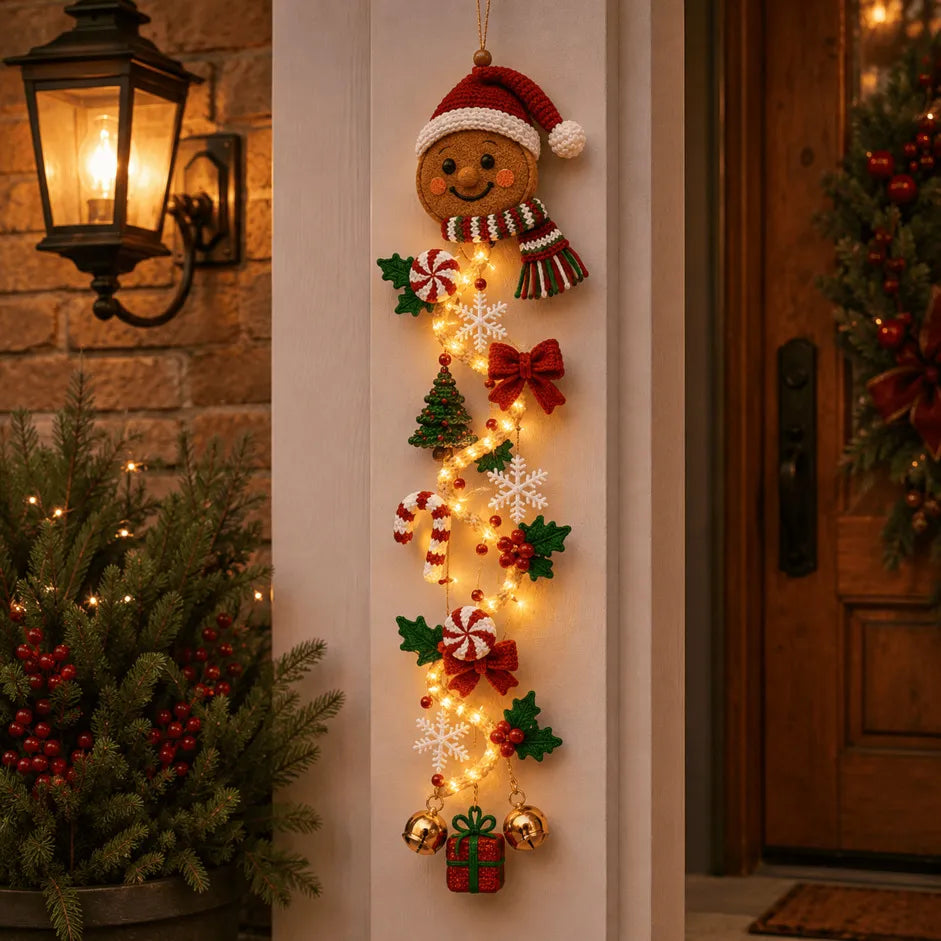 🎄✨ MerryCascade™ Glowing Christmas Door Hanger
