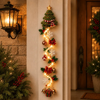 🎄✨ MerryCascade™ Glowing Christmas Door Hanger