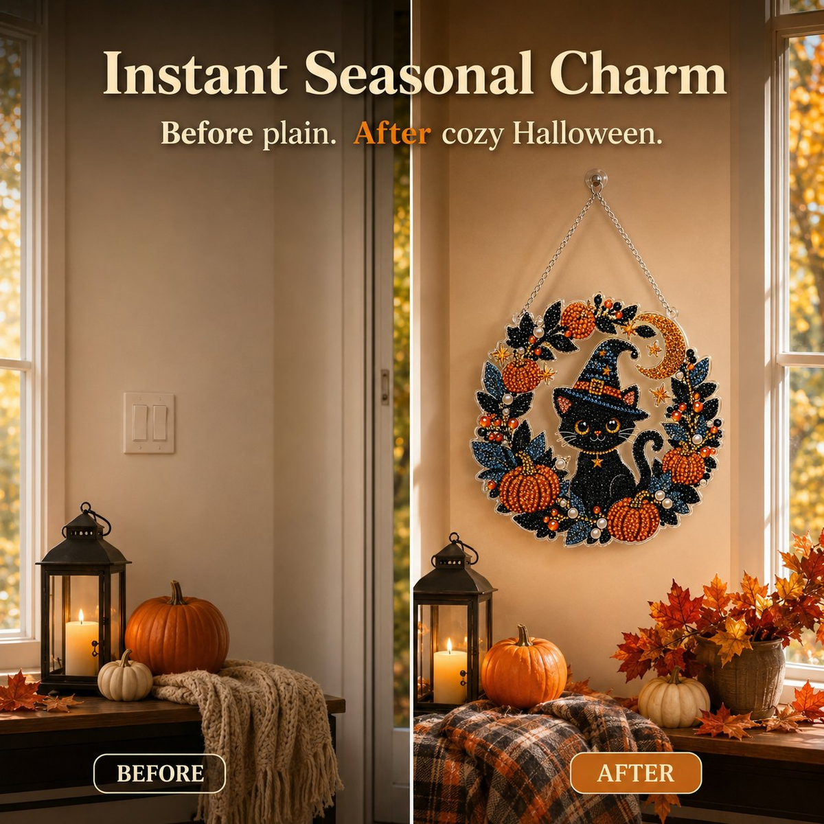 👻✨DIY Spooky Hanging Ornament Kit |🎃Cute Handmade Decor for Holidays,Parties & Home Displays