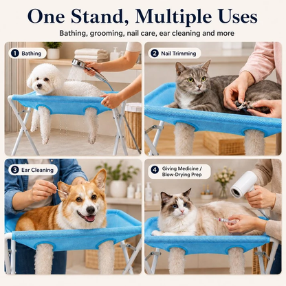 Foldable Elevated Dog Grooming Hammock