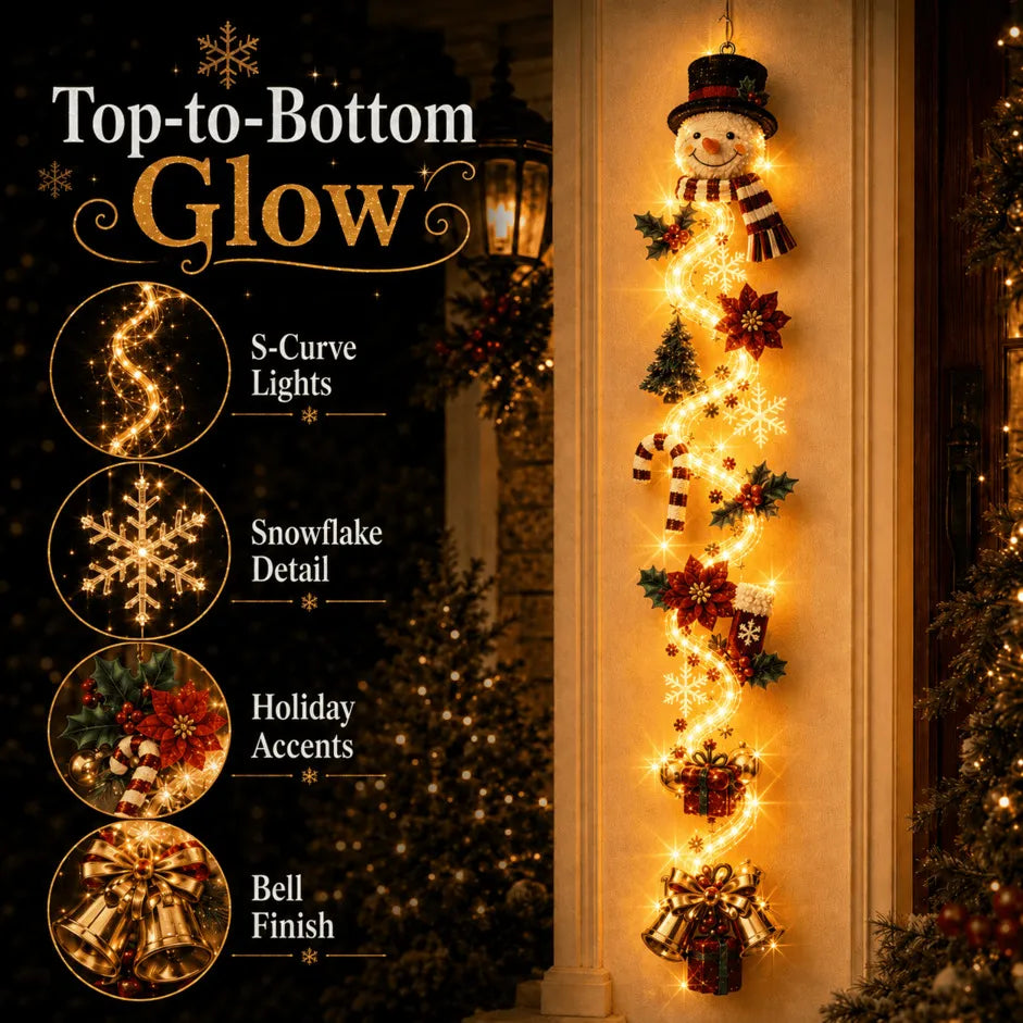 🎄✨ MerryCascade™ Glowing Christmas Door Hanger
