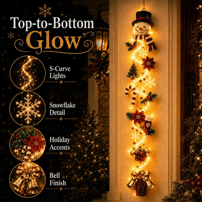 🎄✨ MerryCascade™ Glowing Christmas Door Hanger