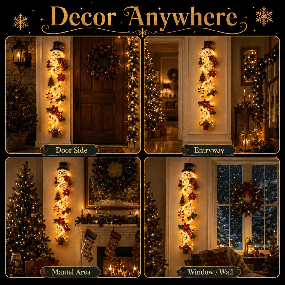 🎄✨ MerryCascade™ Glowing Christmas Door Hanger