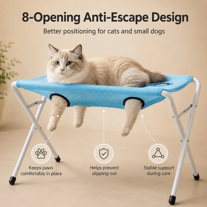 Foldable Elevated Dog Grooming Hammock